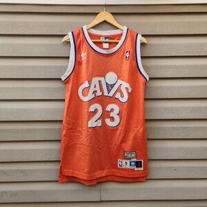 Lebron James Cleveland Cavaliers Retro Adidas Jersey 23 Mens Orange